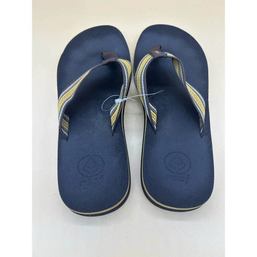 Reef Womens Flip Flop Sandals Size 8 Multicolor Striped Cushioned Beach Shoes